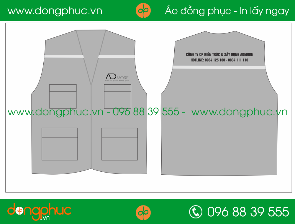 Áo gilê đồng phục công ty AD More